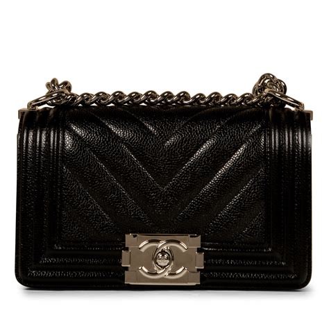 chanel small boy bag caviar|Chanel 2020s Boy shoulder bag .